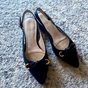 Worn once kitten healed sling backs from Cole Haan